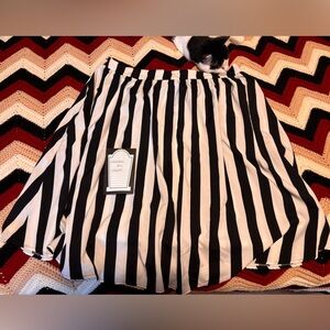 SHEIN Curve Striped Midi Skirt